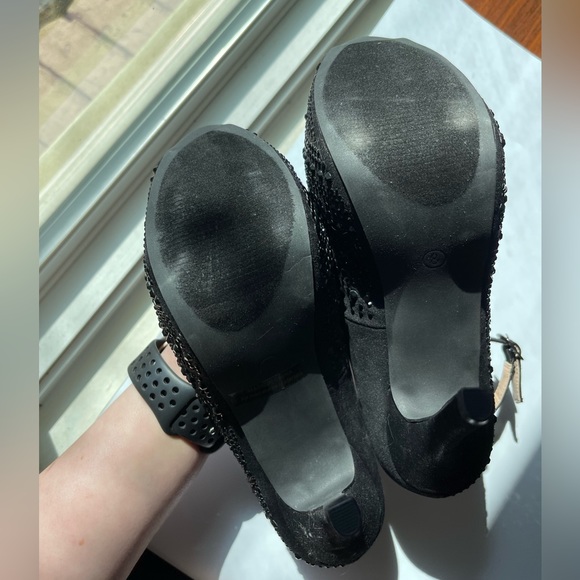 DREAM PAIRS Jeweled and Strapped Peep Toe Stiletto - Picture 4 of 7